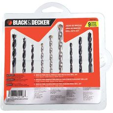 Jogo de Broca de Concreto Black & Decker BD0090CS com 9 peças