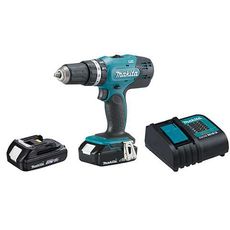 Parafusadeira/Furadeira de Impacto a Bateria Makita DHP453SYE 18V + 2 Baterias + Carregador + Bit + Maleta