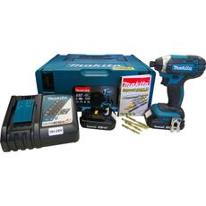 Parafusadeira de Impacto a Bateria Makita 1/4" DTD152RAJ1 18V + 2 baterias + Carregador + Maleta MAK-PAC/Bit