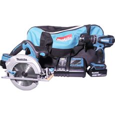 Combo a Bateria Makita Parafusadeira/Furadeira de Impacto DHP456 + Serra Circular DHS710 + Bateria + Bolsa + Carregador