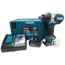 Chave de Impacto a Bateria Makita 3/4" DTW1001RTJ + 2 Baterias + Carregador + Maleta