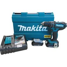 Parafusadeira/Furadeira de Impacto a Bateria Makita DHP482RAE 18V + 2 Baterias + Carregador + Maleta