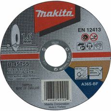 Disco Abrasivo de Corte Makita B-45755 115x1.6x22.23mm