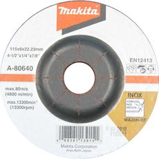 Disco de Desbaste Makita A-80640 115x6x22.23mm WA36N