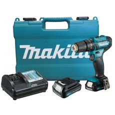 Parafusadeira/Furadeira de Impacto a Bateria Makita 3/8" HP333DWY 12V + 2 baterias + Carregador + Maleta/Bit