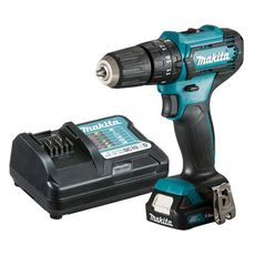 Parafusadeira/Furadeira de Impacto a Bateria Makita 3/8" HP333DWYX3 12V com Bateria + Carregador Bivolt + Bit