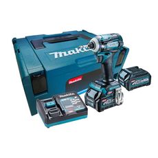 Parafusadeira de Impacto a Bateria Makita 1/4" TD001GD201 40V + 2 baterias + Carregador 110V + Maleta MAK-Pac