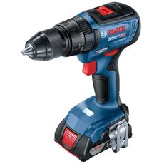 Parafusadeira/Furadeira de Impacto 1/2" Bosch GSB 18V 50 18V + 2 Baterias 2,0Ah + Carregador Rápido Bivolt e Maleta