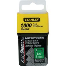 Grampos Stanley 1/4' TRA204T 1.000 Peças