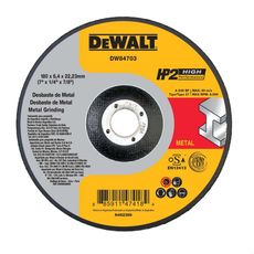 Disco de Desbaste Dewalt 7" DW84703 Hp12 Performance Superior