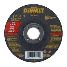 Disco de Corte Dewalt DW44530 Metal 4.1/2" X 7/8" X 3 mm