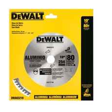 Lâmina Serra Esquadria Dewalt 10" DWA03210 80D Alumínio