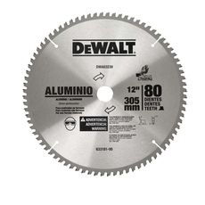 Lâmina Serra Esquadria Dewalt 12" DWA03230 80D Alumínio