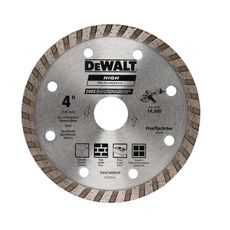 Disco Diamantado Dewalt 4" DW47400BHP Turbo Furo 20mm para Uso em Serra Mármore