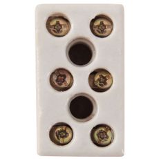 Conector Múltiplo 3 Bornes 6 mm² Tramontina 600 V 25 A em Porcelana