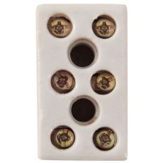 Conector Múltiplo 3 Bornes 6 mm² Tramontina 600 V 25 A em Porcelana