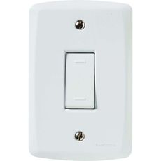 Conjunto 4x2 com 1 Interruptor Paralelo Tramontina 10 A 250 V Lux2 Branco