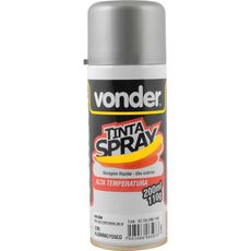 Tinta Em Spray Vonder Alta Temperatura Alumínio com 200 Ml