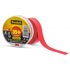 Fita Isolante 3M Scotch 35+ Vermelha - 19mmx20m