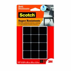 Protetor Antideslizante 3M Scotch Quadrado Preto Médio