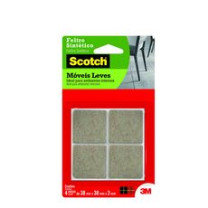 Feltro Sintético para Móveis Leves 3M Scotch Quadrado Marrom Grande