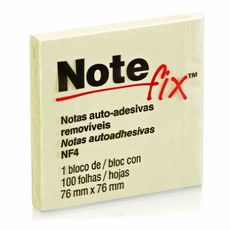 Bloco Adesivo Notefix 3M Amarelo - 76mmx76mm - 100 folhas