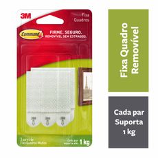 Fixa Quadros Adesivo 3M Command® Médio