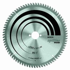 Disco de serra circular Bosch Optiline Wood ø35 furo de 30mm espessura de 1,8mm 40 dentes