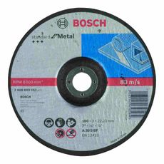 Disco de Corte Bosch Standard for Metal 180x3,0mm Centro Deprimido