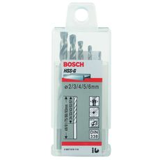 Broca para Metal Aço Rápido HSS-G Bosch 2,0-6,0mm - 5 unidades