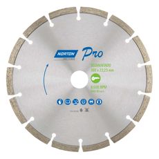 Disco Diamantado Norton para Corte Segmentado PRO 180x22,23mm