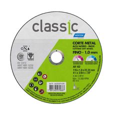 Disco de Corte Norton Classic 115x1,0x22,23mm