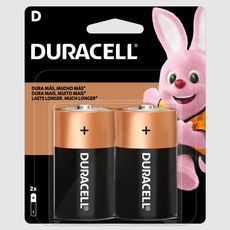 Pilha D Duracell Alcalina 2 Unidades