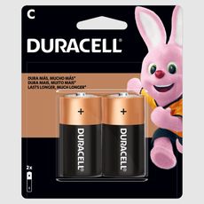 Pilha C Alcalina Duracell 2 Unidades