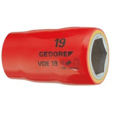 Soquete Sextavado 19mm Gedore Encaixe 1/2"