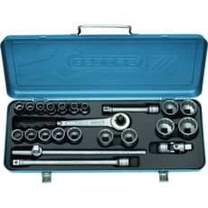 Jogo de Soquete e Acessórios Gedore 1/2" D19TMZ 12-32mm 23 peças