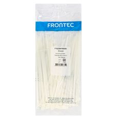 Abraçadeira Nylon Transparente Frontec 200 x 4,8mm 50 unidades