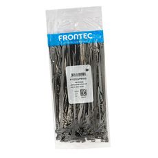 Abraçadeira Nylon UV Preta Frontec 200 x 4,8mm 100 unidades