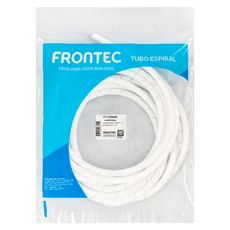 Tubo Espiral PE Branco Frontec 1/4 1m