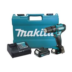 Parafusadeira/Furadeira de Impacto a Bateria Makita 3/8" 12V 2.0Ah HP333DSAE + Carregador + 2 Baterias e Maleta