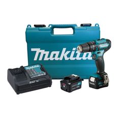 Parafusadeira/Furadeira de Impacto a Bateria Makita 3/8" à Bateria 12V 4.0Ah HP333DSME + Carregador + 2 Baterias e Maleta