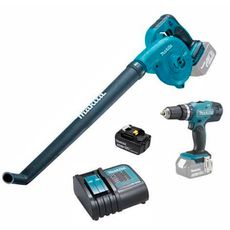 Kit Combo Makita Parafusadeira/Furadeira De Impacto 18V DHP453SFX8 + Soprador a Bateria 18V DUB183Z