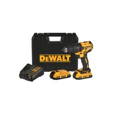 Parafusadeira/Furadeira Dewalt 1/2" DCD7771D2 a Bateria 20V com 2 Baterias 2Ah + Carregador e Maleta