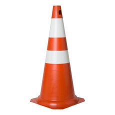 Cone de Sinalização Plastcor PLT 75cm Laranja e Branco