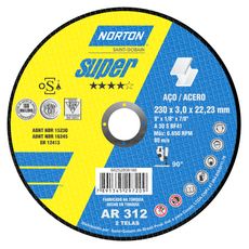 Disco de Corte Norton Super AR312 230x3,0x22,23mm