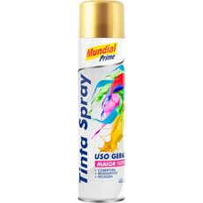 Tinta Spray Mundial Prime 400ml Metálica Ouro