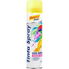 Tinta Spray Mundial Prime 400ml Luminosa Amarela