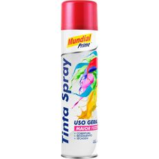 Tinta Spray Mundial Prime 400ml Metálica Vermelho