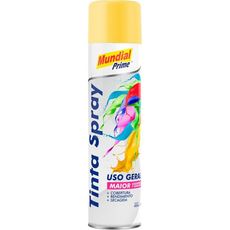 Tinta Spray Mundial Prime Uso Geral 400ml Amarelo Bandeira