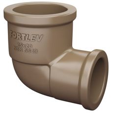 Joelho 90º de Redução Soldável Fortlev 25 x 20mm